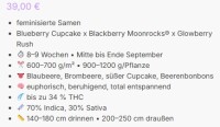 Free Blueberry Nation + Indica + Anesia Seeds